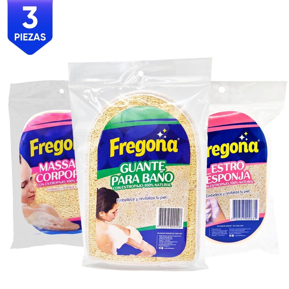KIT ESTROPAJO X3 Esponjas Fregona  x 1 